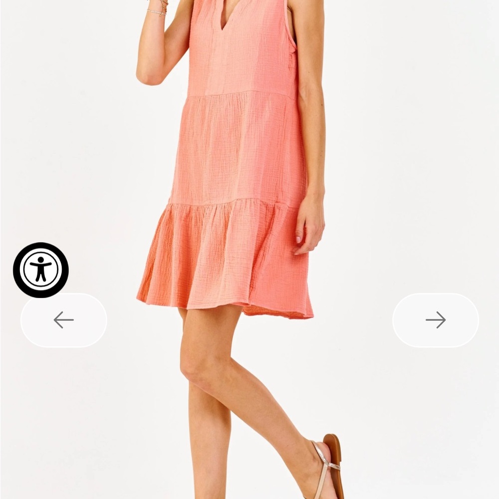 Dear John Coral Mini Dress